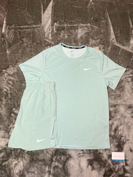 Nike Mineral Shorts And T-shirt Set